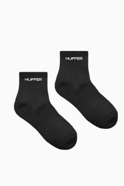 ANKLE RIB SOCK BLACK