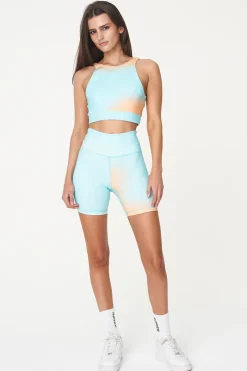 3 BALLER CROP ORANGE /AQUA