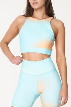 3 BALLER CROP ORANGE /AQUA