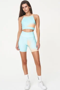 3 BALLER 6" BIKE SHORT ORANGE /AQUA