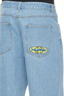 BLOCK EMB SHORT/ALTA BLUE WASH