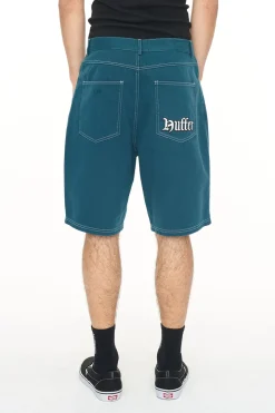BLOCK EMB SHORT/OLDE EMERALD