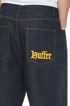 BLOCK EMB SHORT/OLDE INDIGO