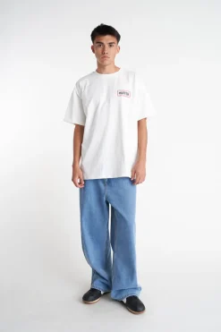 BLOCK TEE 220/BLOCKED CHALK