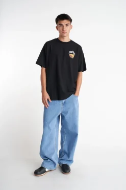 BLOCK TEE 220/FRIED BLACK