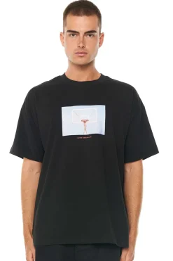 BLOCK TEE 220/HOOPED BLACK
