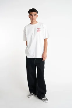 BLOCK TEE 220/SIZZLING CHALK