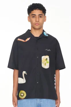 BOX PARTY SHIRT/MOTEL 97 BLACK