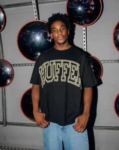 BOX TEE 220/LINED OUT WASHED BLACK