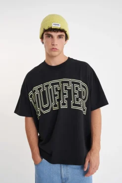BOX TEE 220/LINED OUT WASHED BLACK
