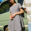 CATALINA MILLY DRESS BLACK/IVORY