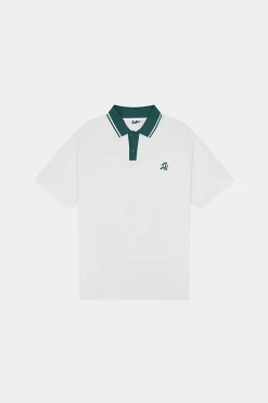 CHECK SS POLO CHALK
