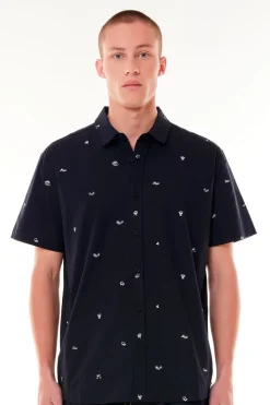 CHEERS SS OG SHIRT NAVY/WHITE