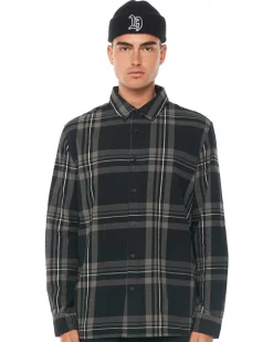 CUBE BRUSH PLAID SHIRT DARK GREY