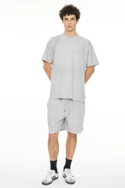 ESSENTIAL TRACK SHORT GREY MARLE
