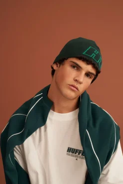 FOOTBALL SKULL BEANIE EMERALD