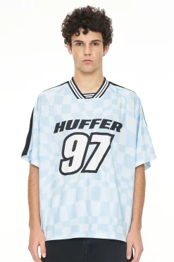 FOOTBALL TEE/UNCHECK Y2K BLUE