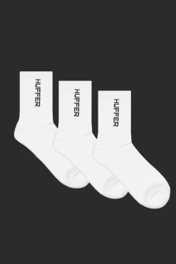 HFR RIB SOCK/3 PACK WHITE
