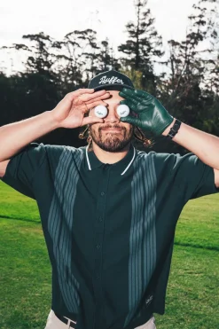KNIT SHIRT GOLF GREEN