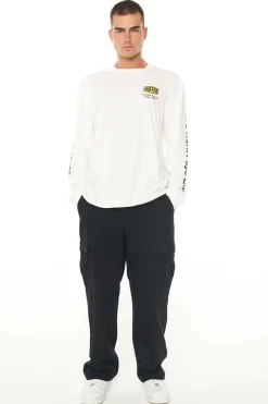 LS BLOCK TEE/CONSTRUCT CHALK