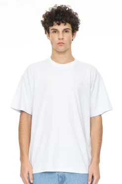 MENS BLOCK TEE/STAPLE WHITE