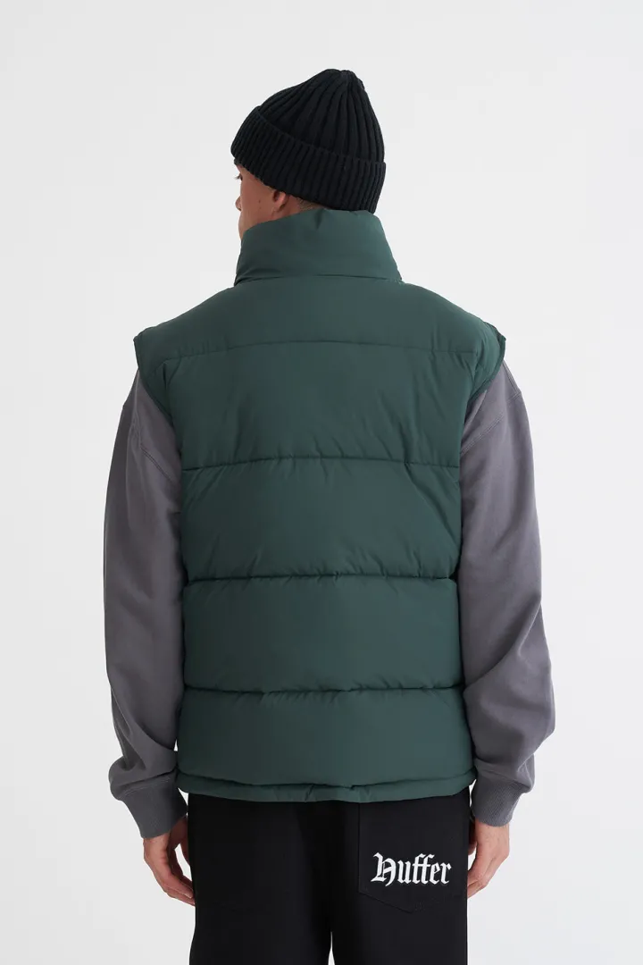 MENS BOX PUFFER VEST FOREST