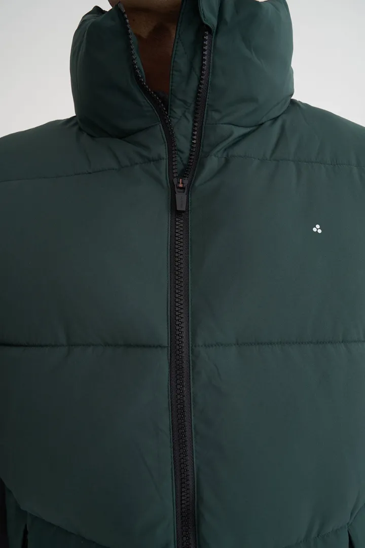 MENS BOX PUFFER VEST FOREST