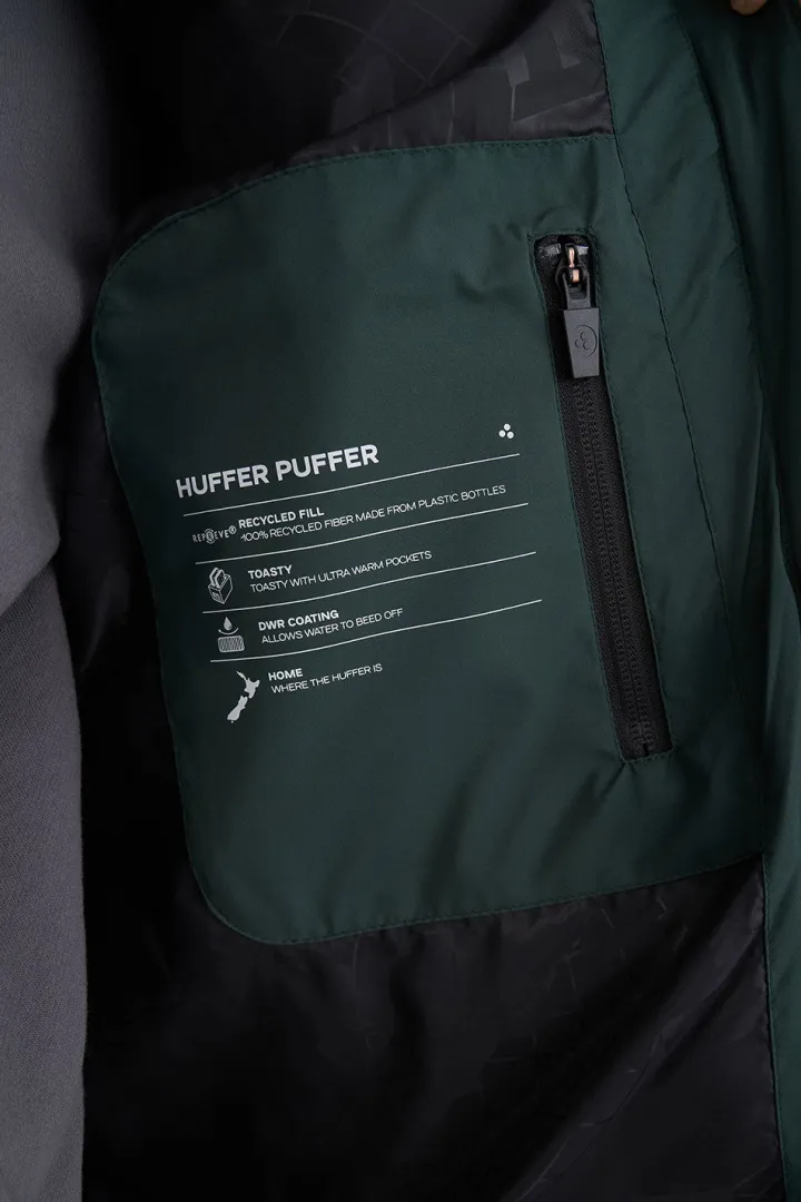 MENS BOX PUFFER VEST FOREST