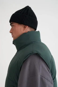 MENS BOX PUFFER VEST FOREST