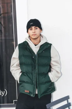 MENS CLASSIC DOWN VEST HRGBNE FOREST