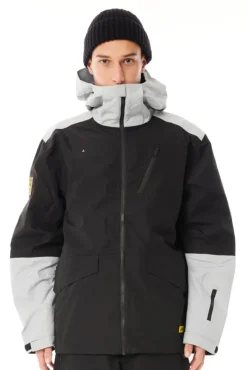 MENS SLOWPOKE SNOW JKT BLACK/SILVER