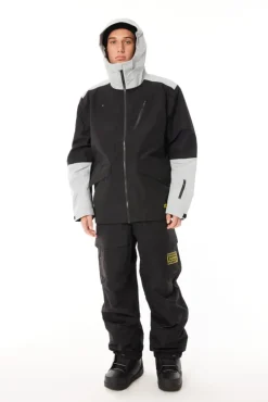 MENS SLOWPOKE SNOW JKT BLACK/SILVER
