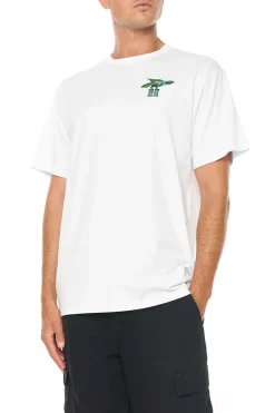 MENS SUP TEE/KEYED WHITE