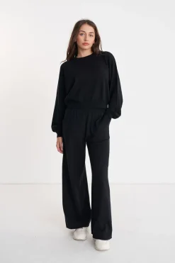 MERINO LOUNGE PANT BLACK