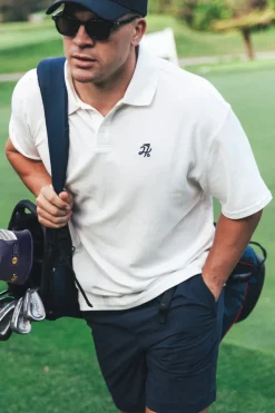 PIQUE SS POLO CHALK