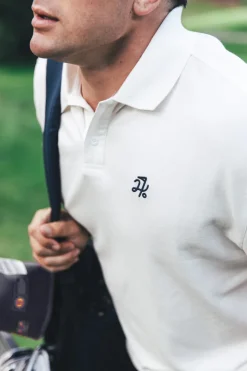 PIQUE SS POLO CHALK
