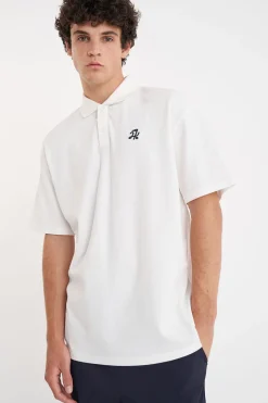 PIQUE SS POLO CHALK