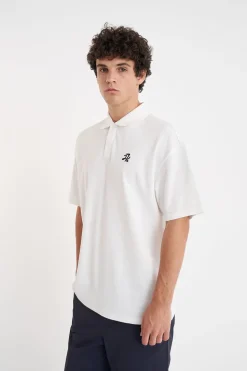 PIQUE SS POLO CHALK