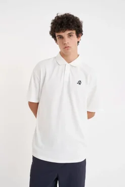 PIQUE SS POLO CHALK