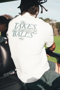 PIQUE SS POLO/BALLSY CHALK