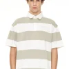 STRIPE SS GRAND RUGBY MOONROCK/CHALK