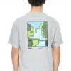 SUP TEE 190/WATERFALLS GREY MARLE
