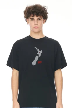 SUP TEE/ON THE MAP BLACK