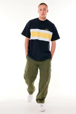 TRIO BOX FREE TEE MIDNIGHT/YELLOW