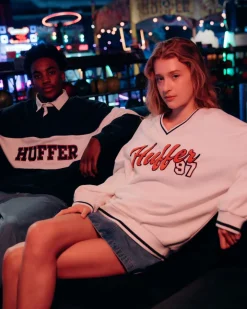 V-NECK GIRLFRIEND SWEAT/MVP CHALK