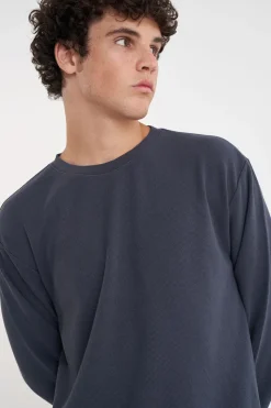 WAFFLE LS SUP TEE ASPHALT