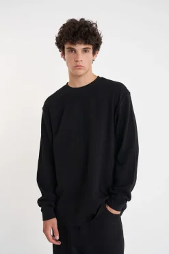 WAFFLE LS SUP TEE BLACK