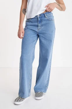 WMNS BAGGY DENIM JEAN MID WASH