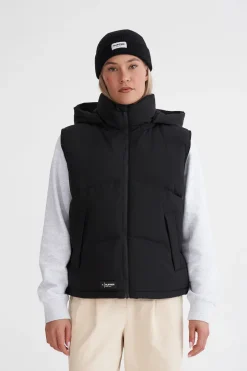 WMNS BLOCK DOWN VEST BLACK