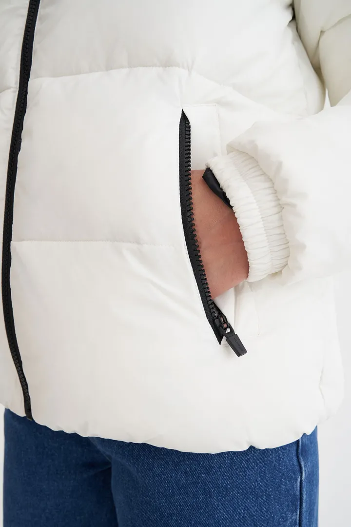 WMNS STREET PUFFER JACKET WHITE